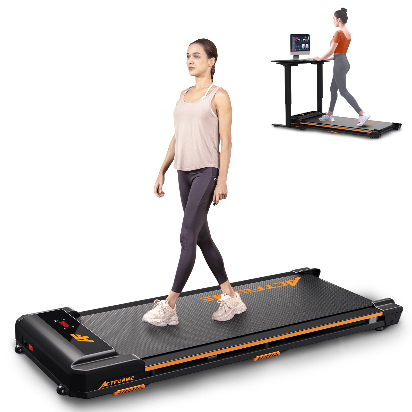 AIRHOT TM200 2-in-1 Portable Treadmill