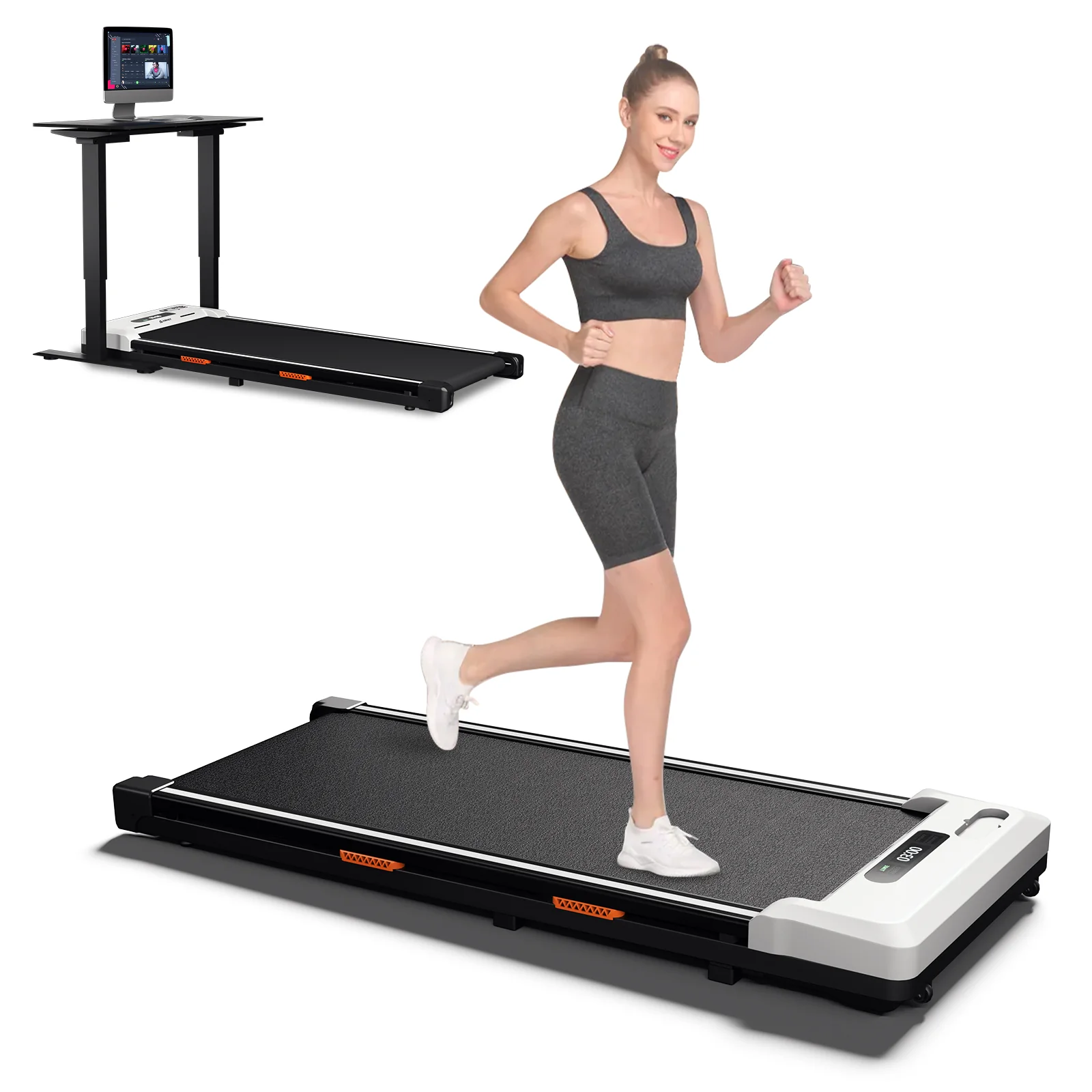 Under Desk Treadmill Walking Pad 2 in 1 for Walking and Jogging
