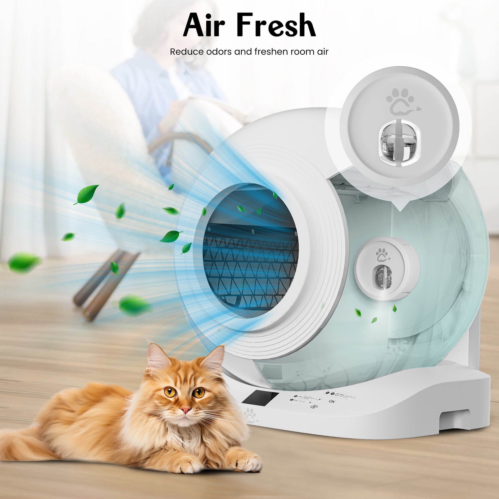 Cat Litter Box Liner Self Cleaning, Extra Thick Waste Bag for Q-clean Cat Litter Box, Heavy Duty and Odor Prevent