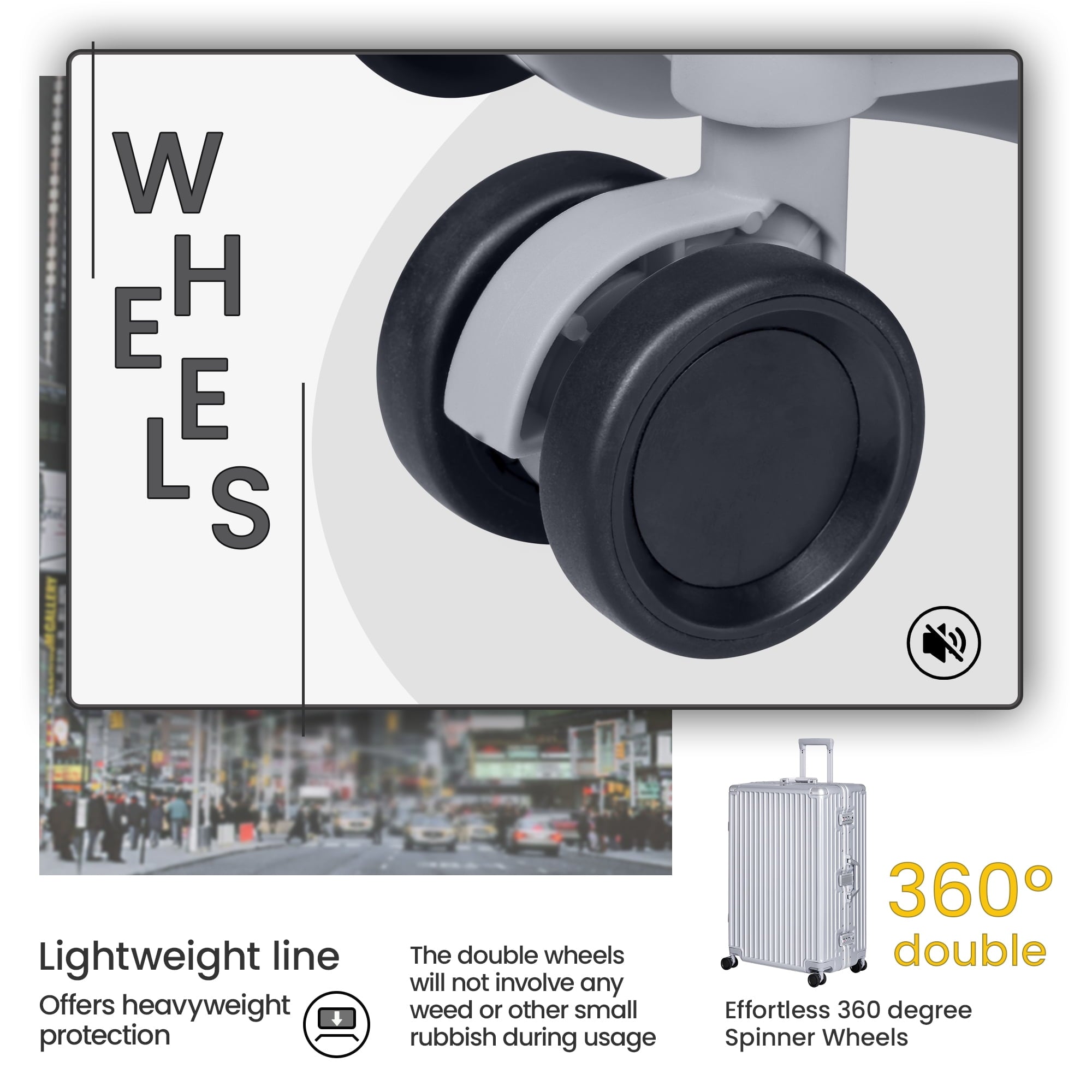 Carry On Luggage, Aluminium Frame, PC ABS Hard Shell, Suitcases with Wheels, TSA Lock, No Zipper, 20In Orange LX302