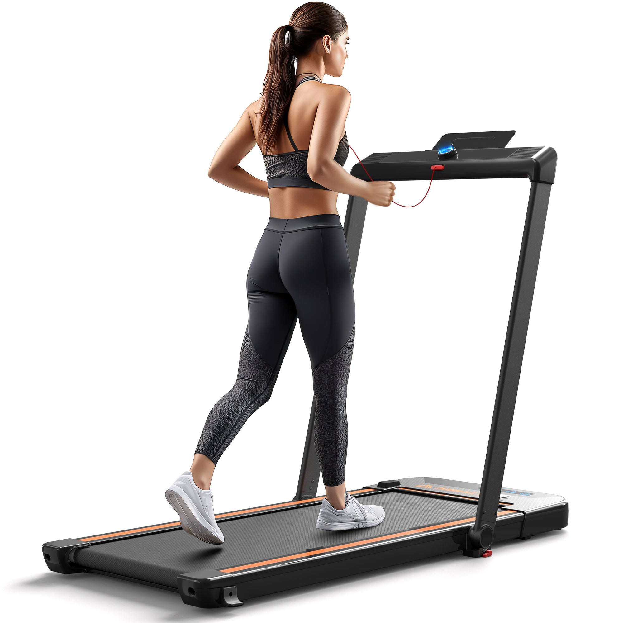 AIRHOT TT300 Under Desk Treadmill, Walking Pad 3 in 1 Folding Treadmill