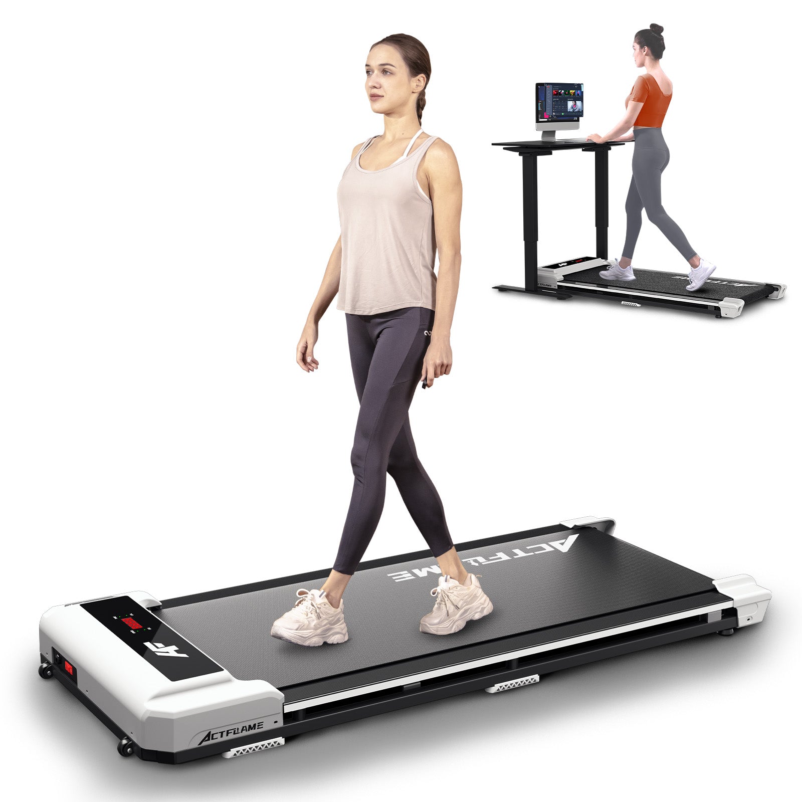 AIRHOT TM200 2-in-1 Portable Treadmill