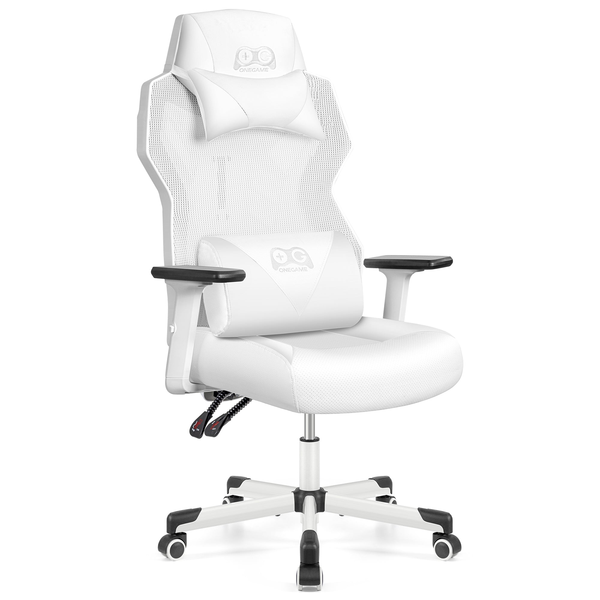 Breathable Racing Style Gaming Chair, Adjustable Backrest, Ergonomic Swivel PC Chair with Lumbar Support