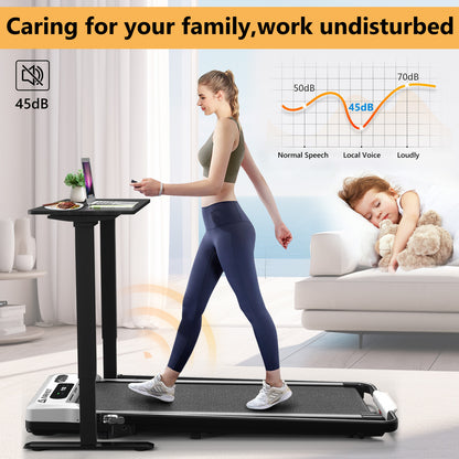 AIRHOT TM401 Under Desk Treadmill, Walking Pad 2 in 1 Folding Treadmill