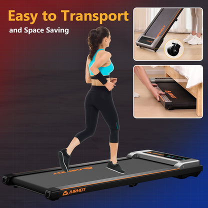 AIRHOT P2-C Walking Pad Treadmill with Remote Control and LED Display