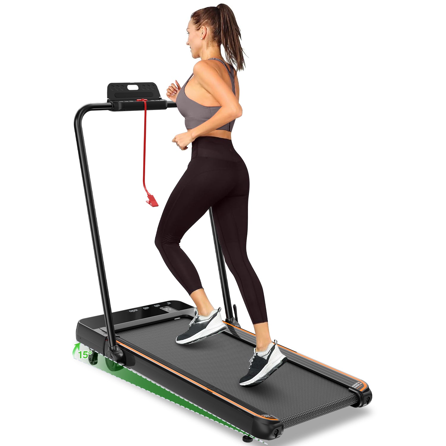 AIRHOT 8275 15 incline walking treadmill with handrails