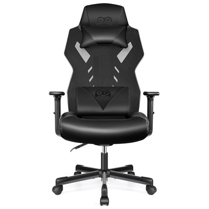 Breathable Racing Style Gaming Chair, Adjustable Backrest, Ergonomic Swivel PC Chair with Lumbar Support