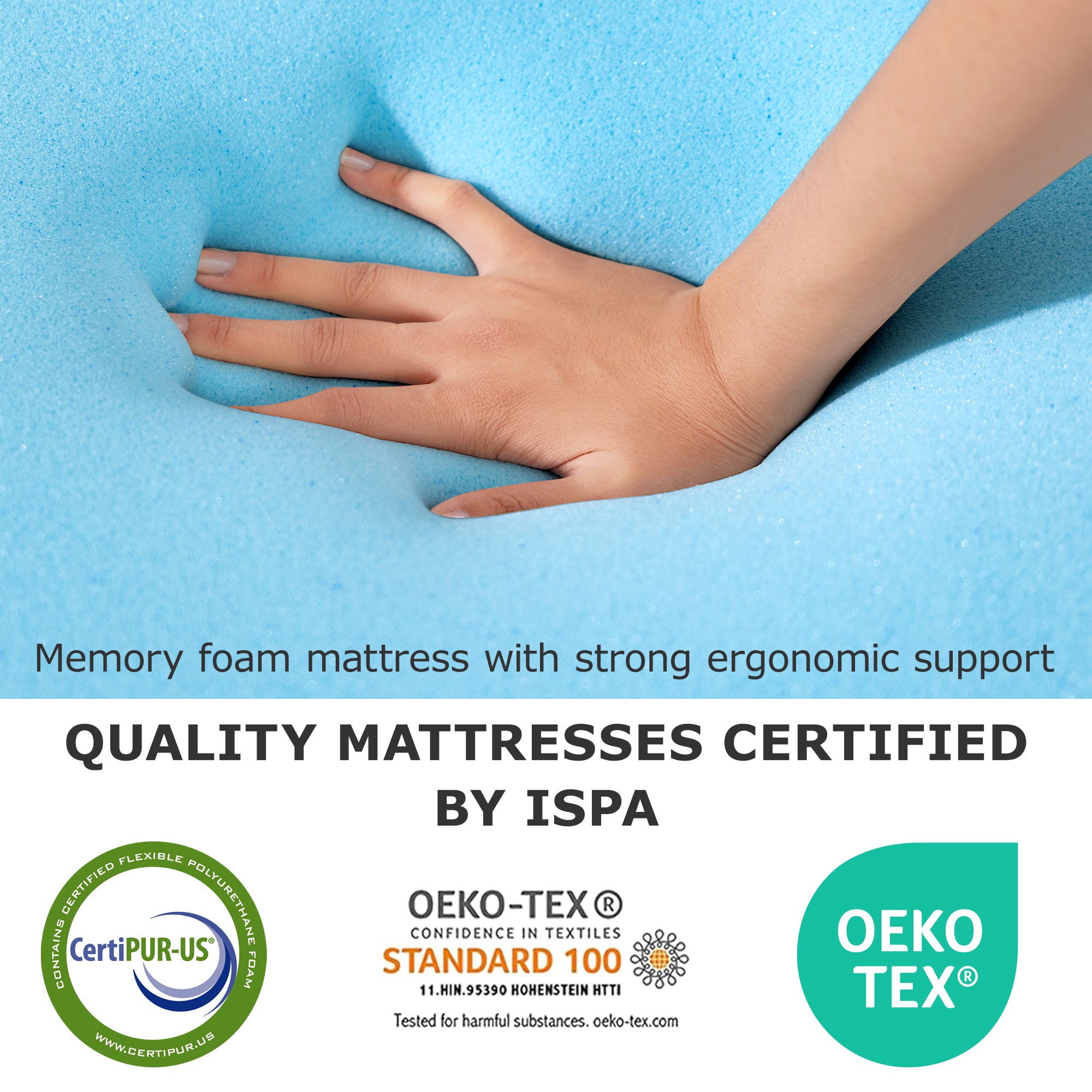 AIRHOT Dual Layer 3 Inch Memory Foam Mattress Topper, 2 Inch Gel Memory Foam and 1 Inch Cooling Pillow Top Mattress Pad Cover