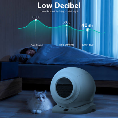 Cat Litter Box Liner Self Cleaning, Extra Thick Waste Bag for Q-clean Cat Litter Box, Heavy Duty and Odor Prevent