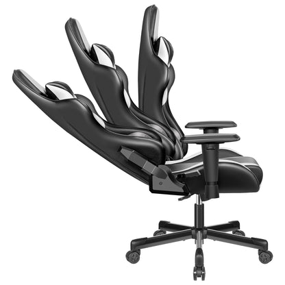 Ergonomic Gaming Chair, Racing Style PU Leather, Adjustable Backrest, Swivel Gamer Chair with Lumbar Support