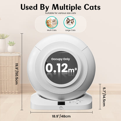 Cat Litter Box Liner Self Cleaning, Extra Thick Waste Bag for Q-clean Cat Litter Box, Heavy Duty and Odor Prevent