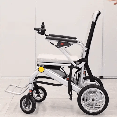 32 Miles Long Travel Range Lightweight Electric Wheelchairs for Adults, Only 36lbs, Foldable All Terrain Motorized Wheelchair for Seniors, Compact Power Wheelchairs, Brushless Dual Motors
