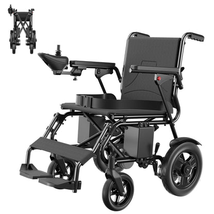 Foldable Intelligent Portable Power Electric Wheelchairs for Adults Seniors With 2 Batteries